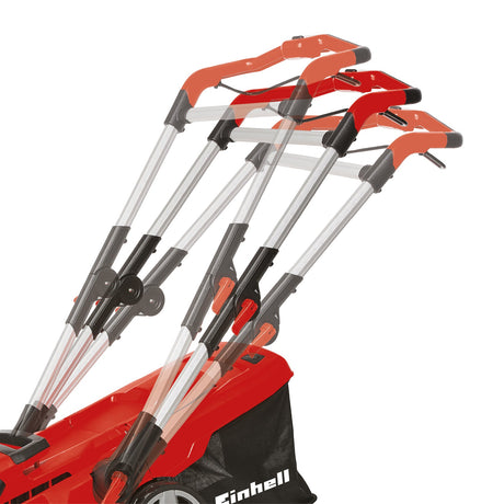 Masina de tuns iarba pe acumulator Einhell Professional RASARRO 36/40 Power X - Change, 36V, latime de taiere 40 cm, 500 m², motor fara perii, cos de colectare 50 l, inaltime de taiere 25 - 75 mm, incl. 2x 4.0Ah, 1x incarcator dublu Einhell - scule electrice si unelte profesionale - BricoMart