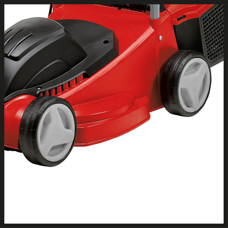 Masina de tuns iarba/gazon electrica Einhell GC - EM 1232 (1200 W, recomandata pentru peluze de pana la 300 m², reglare a inaltimii de taiere cu o singura roata in 3 trepte, sina de ghidare pliabila, cutie de colectare a ierbii de 30 l Einhell - scule electrice si unelte profesionale - BricoMart
