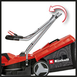 Masina de tuns iarba/gazon pe acumulator Einhell GE - CM 18/33 Li - Solo PXC (Li - ion, pentru pana la 200 m², motor fara perii, reglare a inaltimii de taiere pe 5 niveluri, livrata fara acumulator sau incarcator Einhell - scule electrice si unelte profesionale - BricoMart