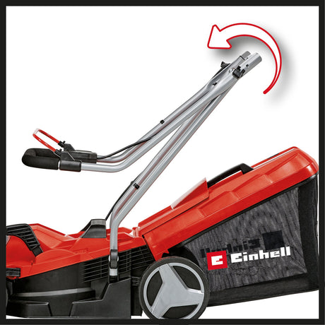Masina de tuns iarba/gazon pe acumulator Einhell GE - CM 18/33 Li - Solo PXC (Li - ion, pentru pana la 200 m², motor fara perii, reglare a inaltimii de taiere pe 5 niveluri, livrata fara acumulator sau incarcator Einhell - scule electrice si unelte profesionale - BricoMart