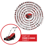 Masina de tuns iarba/gazon pe acumulator Einhell GE - CM 18/33 Li - Solo PXC (Li - ion, pentru pana la 200 m², motor fara perii, reglare a inaltimii de taiere pe 5 niveluri, livrata fara acumulator sau incarcator Einhell - scule electrice si unelte profesionale - BricoMart