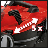 Masina de tuns iarba/gazon pe acumulator Einhell GE - CM 18/33 Li - Solo PXC (Li - ion, pentru pana la 200 m², motor fara perii, reglare a inaltimii de taiere pe 5 niveluri, livrata fara acumulator sau incarcator Einhell - scule electrice si unelte profesionale - BricoMart