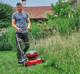 Masina de tuns iarba/gazon pe acumulator Einhell GE - CM 36/48 Li M - Solo Power X - Change (Li - Ion, 36 V, tehnologie dubla twin - pack, masina de tuns iarba cu mulcire, Highwheeler, motor fara perii, fara acumulator sau incarcator Einhell - scule electrice si unelte profesionale - BricoMart