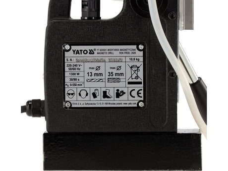 Masina gaurit cu talpa magnetica YATO YT-820501, 1050 W - imagine 9