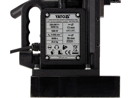 Masina gaurit cu talpa magnetica YATO YT-820502, 1400 W - imagine 9