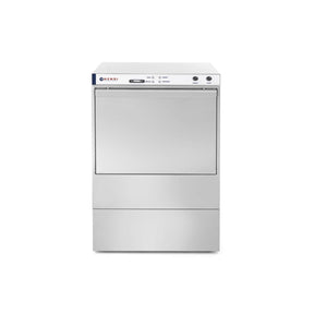 Masina profesionala de spalat vase K 50 cu pompa de evacuare 50 x 50 control electromecanic 400 W Hendi Inox 570x600(+370)x(H)830 mm