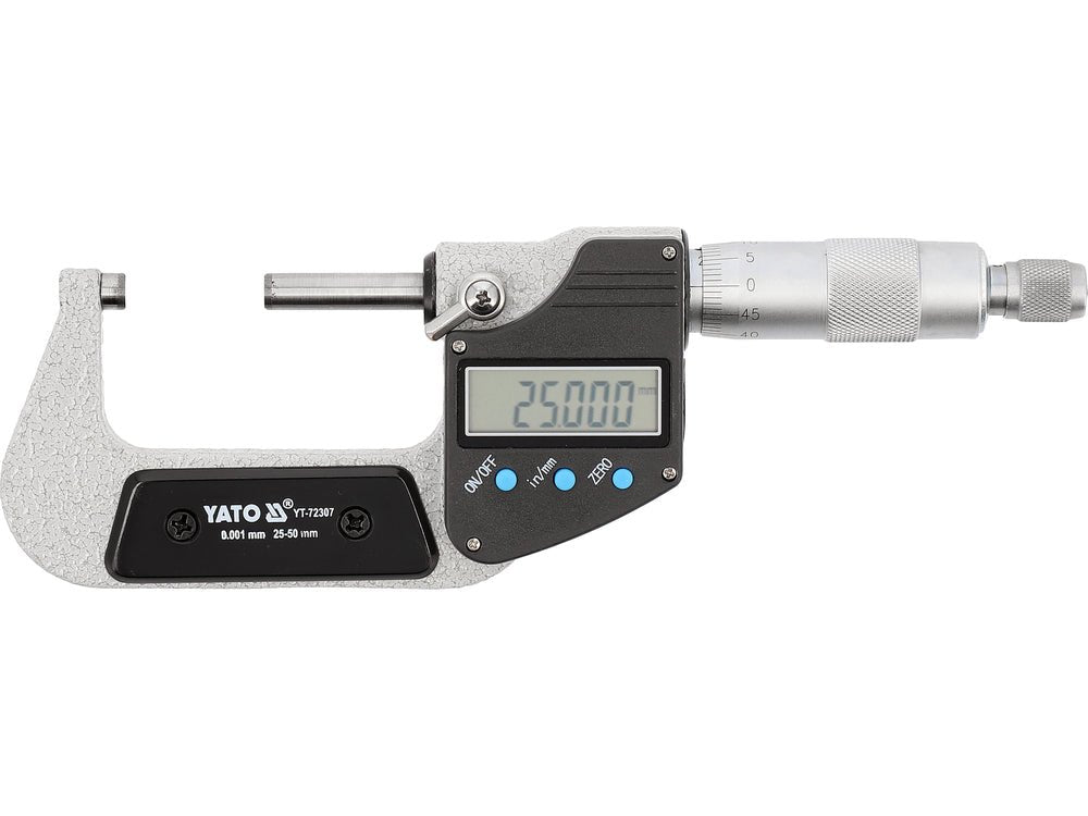 MICROMETRU DIGITAL PT EXTERIOR 25 - 50MM Yato YT - 72307 Yato - scule electrice si unelte profesionale - BricoMart