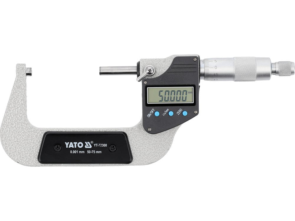 MICROMETRU DIGITAL PT EXTERIOR 50 - 75MM Yato YT - 72308 Yato - scule electrice si unelte profesionale - BricoMart