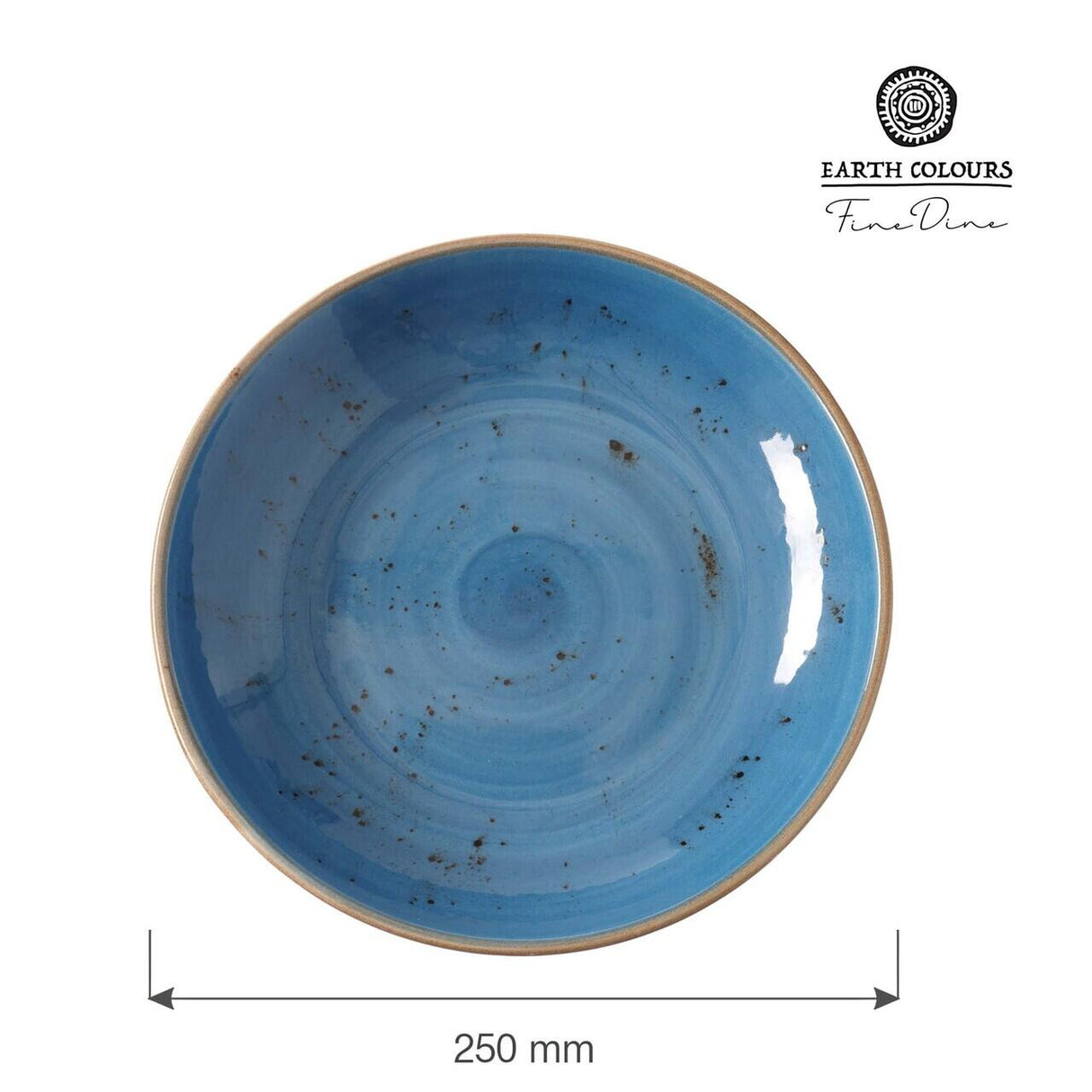 Bol de mica adancime albastru, 250 mm Fine Dine