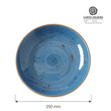 Bol de mica adancime albastru, 250 mm Fine Dine