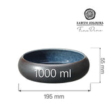 Bol Goro Brown Blue 195 mm, 1000 ml Fine Dine