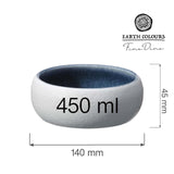 Bol Goro White Blue 140mm, 450 ml Fine Dine