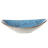 Farfurie de servire albastra barcuta Iris, 250x160 mm Fine Dine