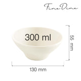 Bol conic Fine Dine, Crema 300 ml, 130 x 60 mm