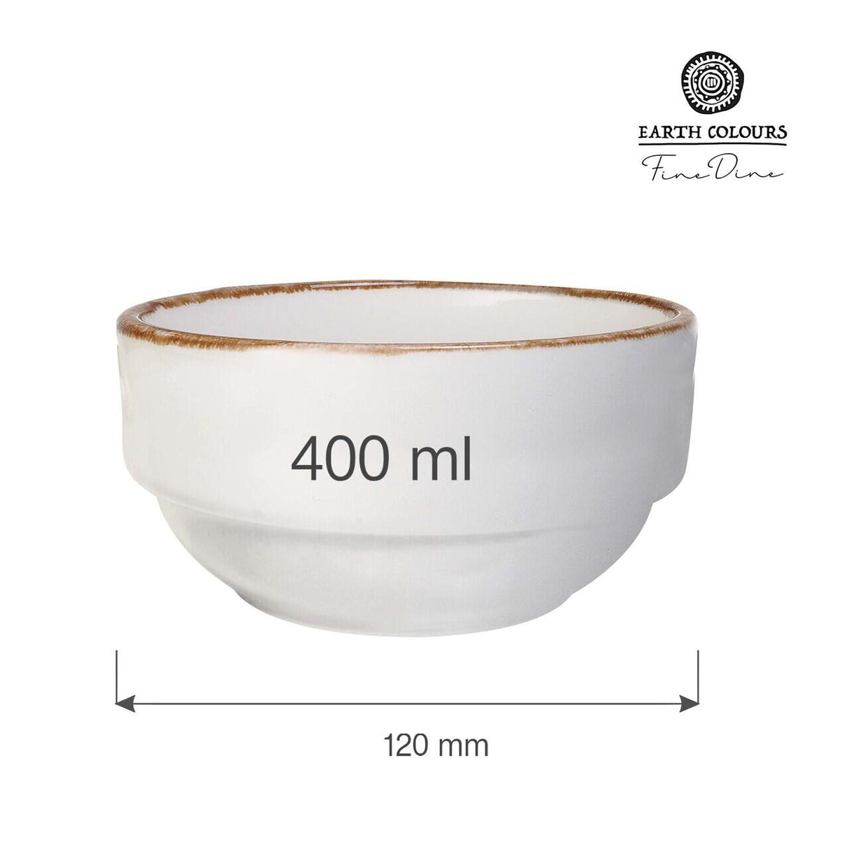 Bol Vanilla,120 mm, 400 ml Fine Dine