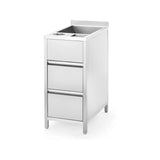 Modul auxiliar Boston Caddy pentru spălare și depozitare, cu bazin de gheață, 400×650×(H)900 mm Barmatic