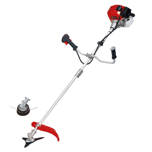 Mootocoasa pe benzina Einhell GC - BC 52 I AS, 1,5 kW, motor in 2 timpi cu vibratii reduse, aprindere digitala, maner de bicicleta, lama cu 3 dinti, bobina cu fir dublu cu sistem automat de avans rapid Einhell - scule electrice si unelte profesionale - BricoMart