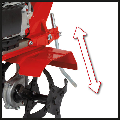 Motosapa pe benzina Einhell GC - MT 2236, 2,2 kW, rezervor de 2 l, motor OHV monocilindric in 4 timpi, saboti de frana reglabili pe inaltime si manere stabile, functie de oprire a lamei cultivatorului Einhell - scule electrice si unelte profesionale - BricoMart