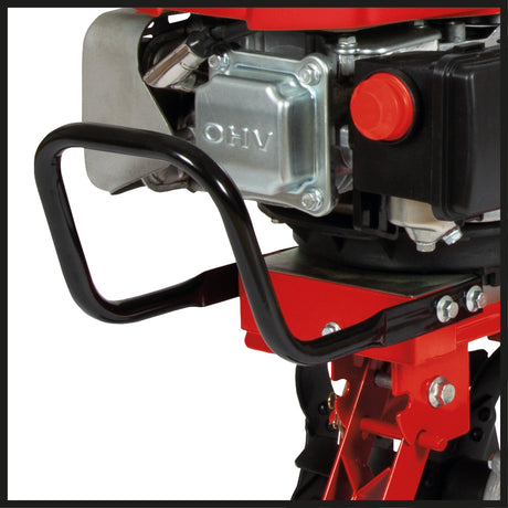 Motosapa pe benzina Einhell GC - MT 2236, 2,2 kW, rezervor de 2 l, motor OHV monocilindric in 4 timpi, saboti de frana reglabili pe inaltime si manere stabile, functie de oprire a lamei cultivatorului Einhell - scule electrice si unelte profesionale - BricoMart