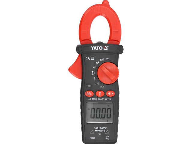 MULTIMETRO STIL CLEMA TRUE RMS YATO YT - 730935 , AC 600A , LCD , DC 0 - 600 V , AC 0 - 600 V YATO - scule electrice si unelte profesionale - BricoMart