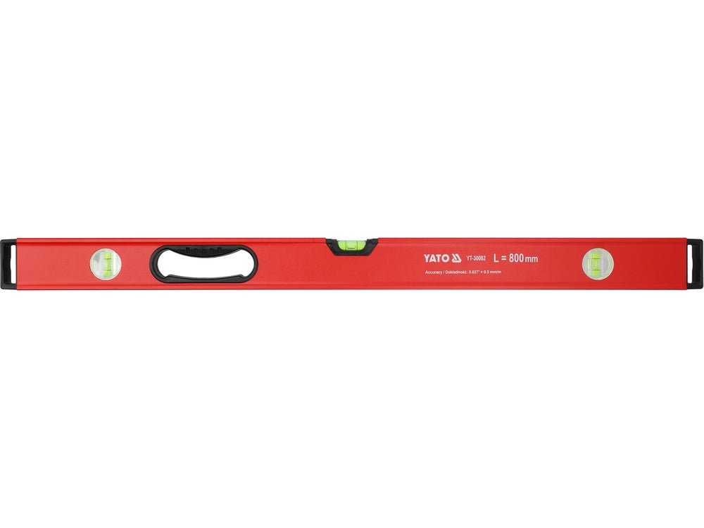 Nivela aluminiu YATO YT-30082, 800 mm cu maner 3 bule
