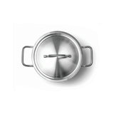 Oala Hendi joasa - cu capac 12,00 Lit 320x(H)150 mm, otel inoxidabil, gama Profi Line
