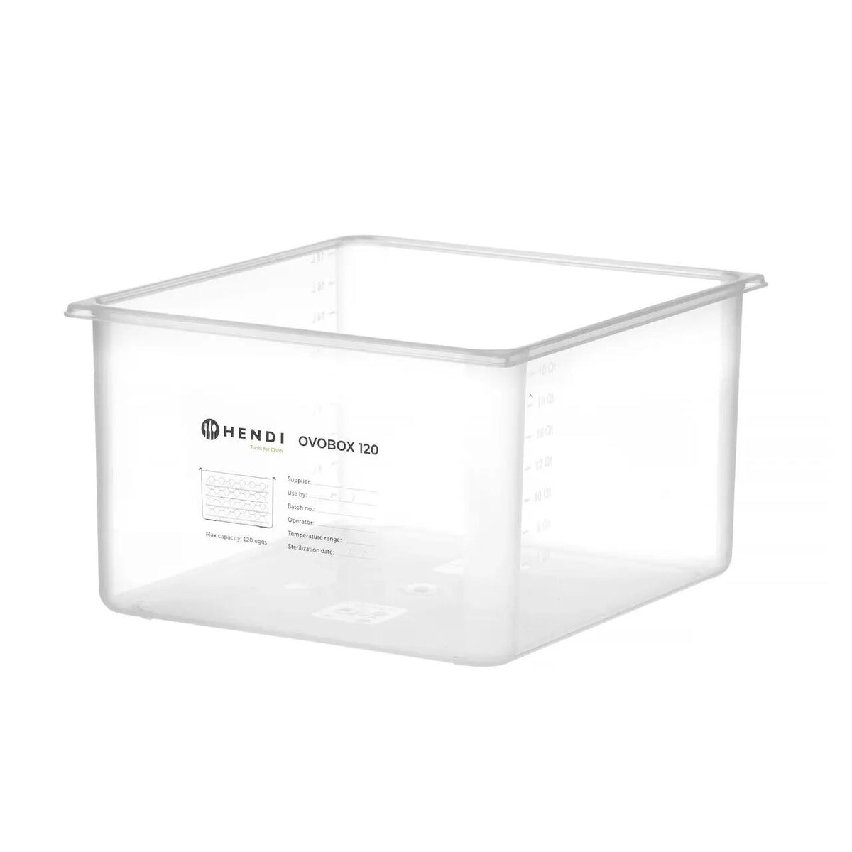 OVOBOX 120 HENDI - recipient oua GN2/3 + 8 tavi pentru oua, 18L, 355x325x(H)200mm
