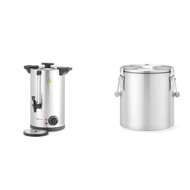Pachet Boiler pereti dubli 10L + Container transport 22L