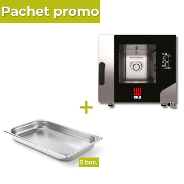 Pachet Cuptor Millennial Black Mask 5xGN 1/1 + 5 tavi GN 1/1