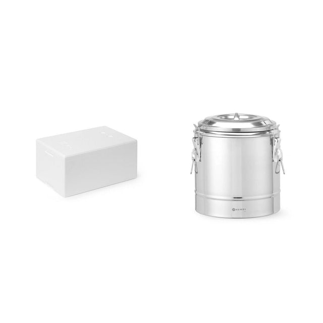 Pachet Cutie termoizolanta 32L + Termos transport inox 11L