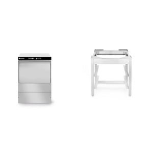 Pachet Masina spalat vase 40x40 + Suport podea inox