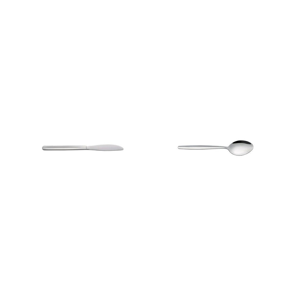 Pachet Set 12 cuțite masă + Set 24 lingurițe desert