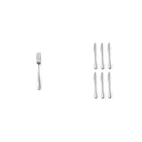Pachet Set 6 furculițe inox + Set 6 cuțite masă inox