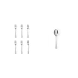 Pachet Set 6 furculițe inox + Set 6 linguri supă inox