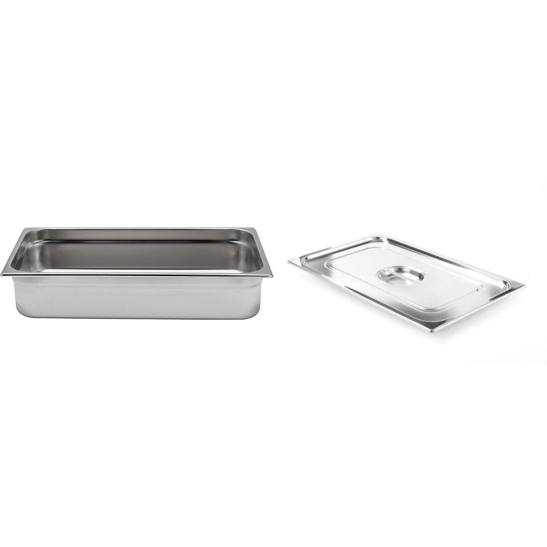 Pachet Tava GN 1/1 100mm 13.2L + Capac GN 1/1 fara fanta