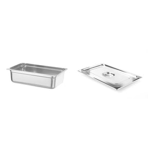 Pachet Tava GN 1/1 150mm 19.8L + Capac GN 1/1 fara fanta Profi Line