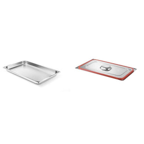 Pachet Tava GN 1/1 40mm 5.3L + Capac GN 1/1 banda silicon