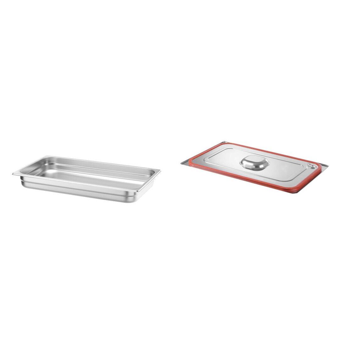 Pachet Tava GN 1/1 65mm 8.6L + Capac GN 1/1 banda silicon
