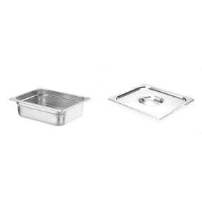 Pachet Tava GN 1/2 100mm 6.5L + Capac cu maner GN 1/2