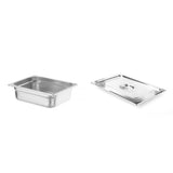 Pachet Tava GN 1/2 100mm 6.5L + Capac GN 1/2 fara fanta