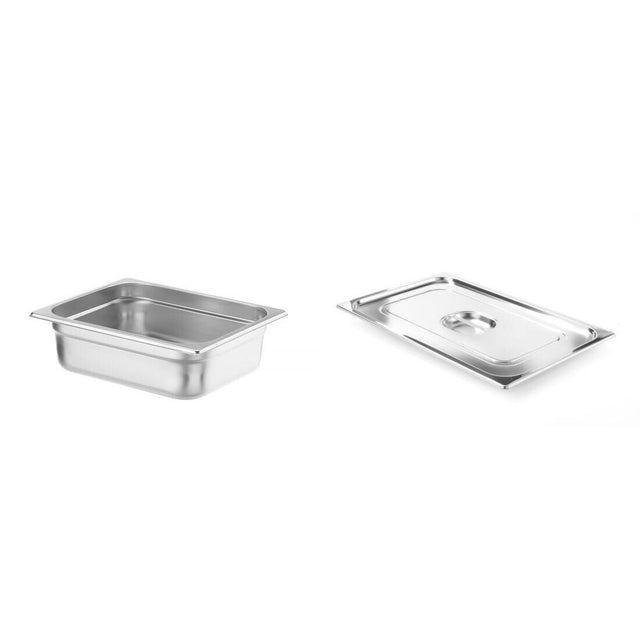 Pachet Tava GN 1/2 100mm 6.5L + Capac GN 1/2 fara fanta