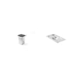 Pachet Tavă GN 1/6 100mm 1.6L + Capac GN 1/6 inox