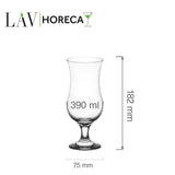 Pahar cocktail Hurricane Miami, 390 ml, LAV