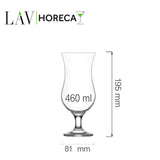 Pahar cocktail Hurricane Miami, 460 ml, LAV