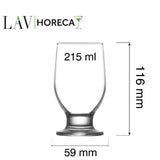 Pahar cu picior Riverside, 215ml, LAV