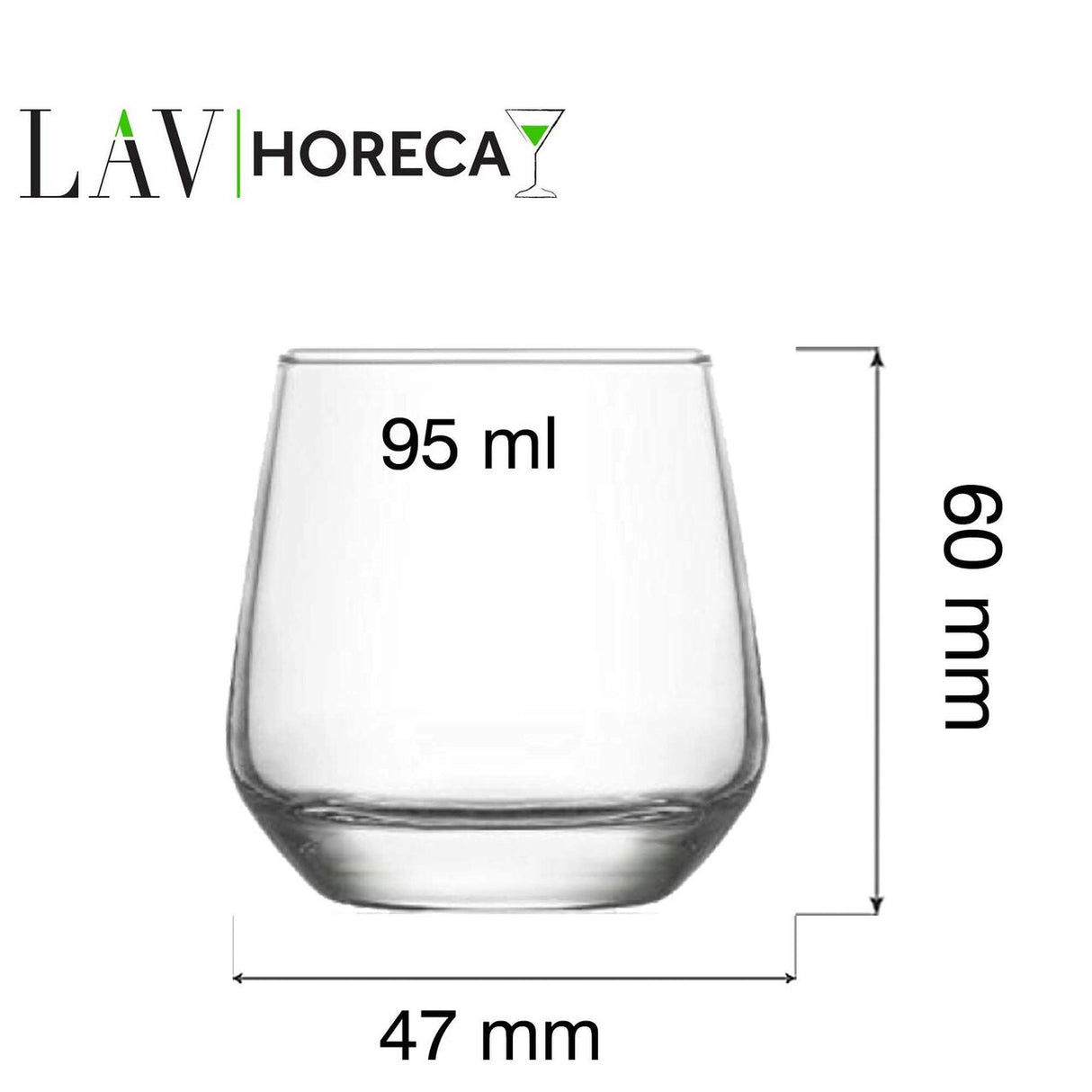 Pahar de apa Lyon Espresso, 95ml, LAV