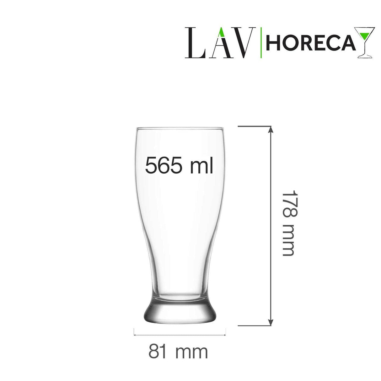 Pahar de bere Belfast 565 ml, LAV