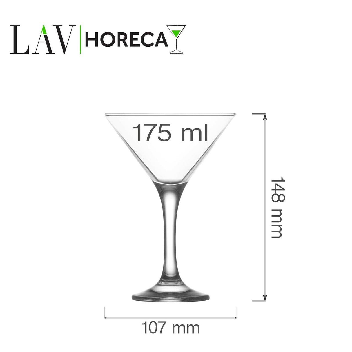 Pahar de martini Sofia 175 ml, LAV