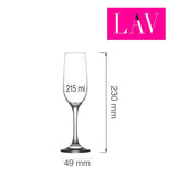 Pahar de sampanie Valencia 215 ml, LAV
