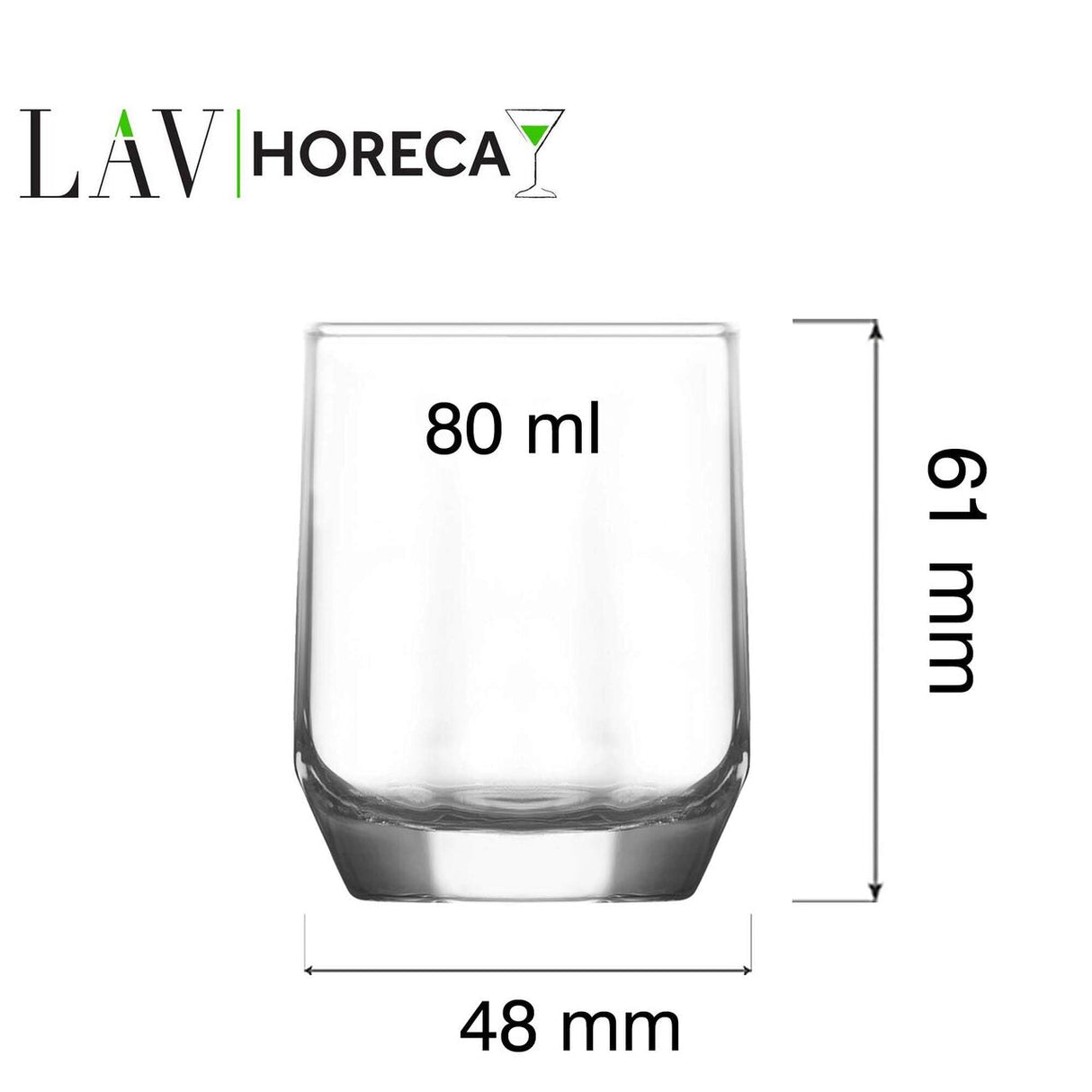 Pahar de shot Riga, 80 ml, LAV